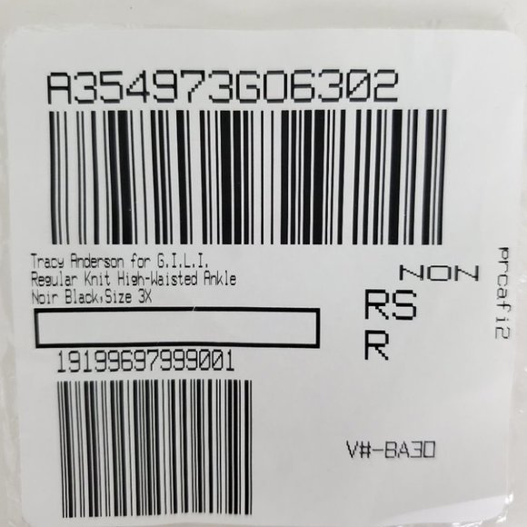 Tracy Anderson for G.I.L.I. Black Regular Knit Hight Waisted Ankle Leggings 3X - Picture 9 of 9